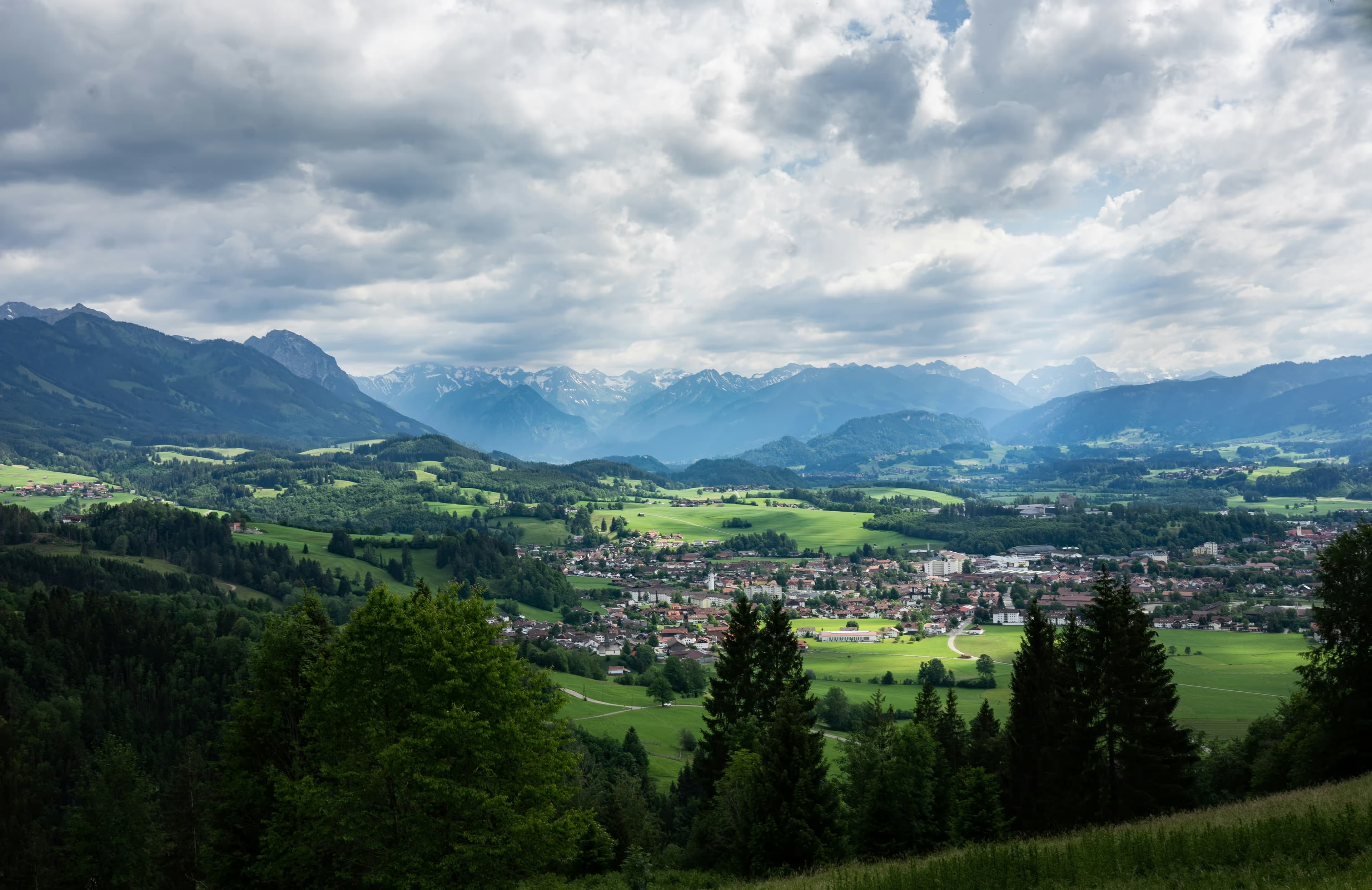 allgäu Landscape Background